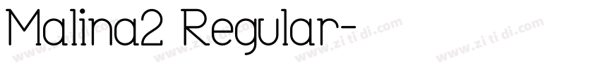 Malina1 Regular字体转换